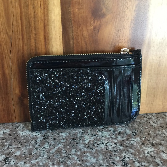 NWT Kate Spade Odette Glitter L-Zip Card Holder - Picture 6 of 11